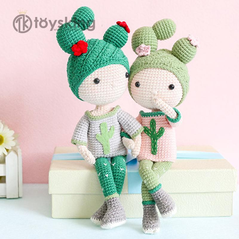 Cactus Girl Doll Crochet Amigurumi Toy