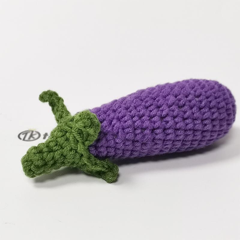 Eggplant Crochet Aimigurumi Food Vegetable Toys