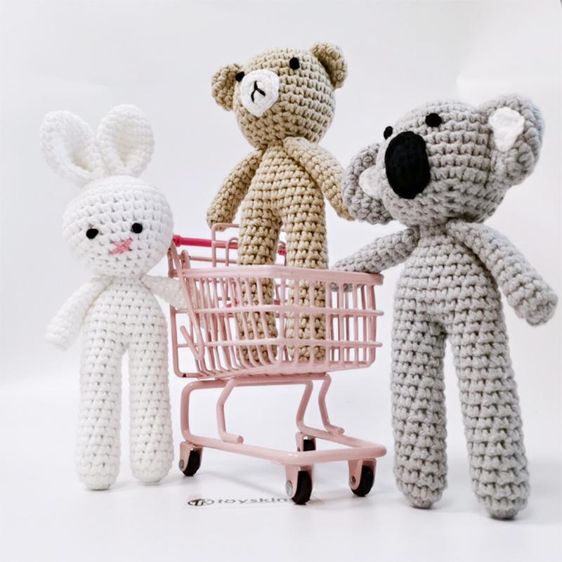 Handmade Crochet Animals Baby Toy Bunny Bear Koala