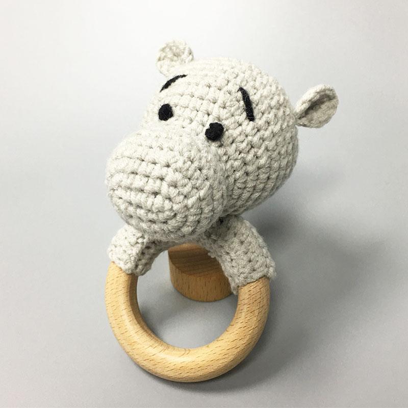 Crochet Babby Rattle Hippo